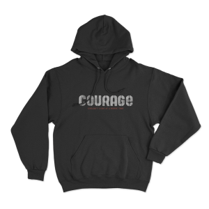 Courage Unisex Hoodie Black