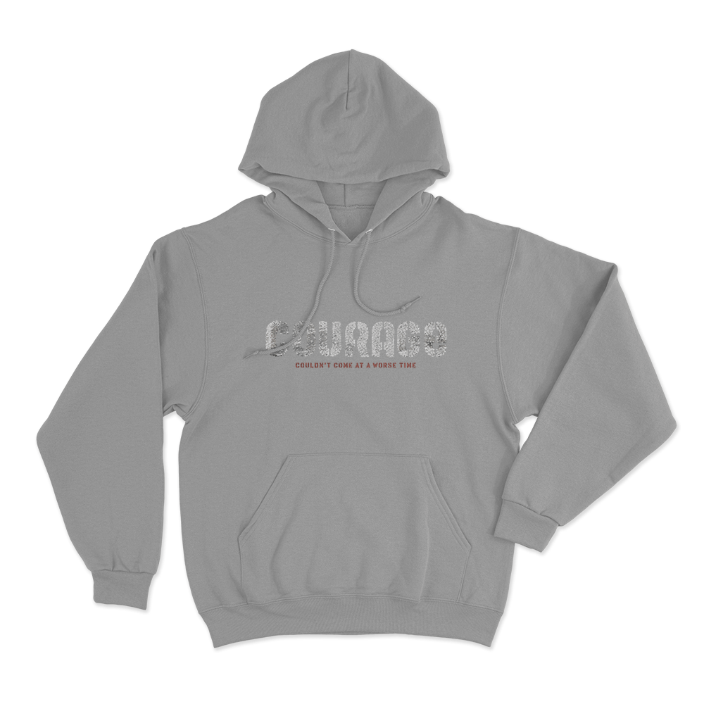 Courage Unisex Hoodie Grey Courage Unisex Hoodie Grey