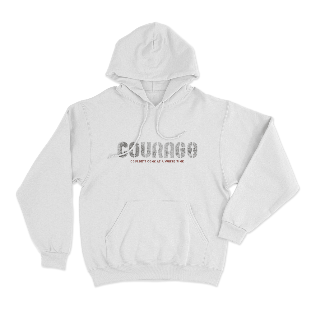 Courage Unisex Hoodie White Courage Unisex Hoodie White