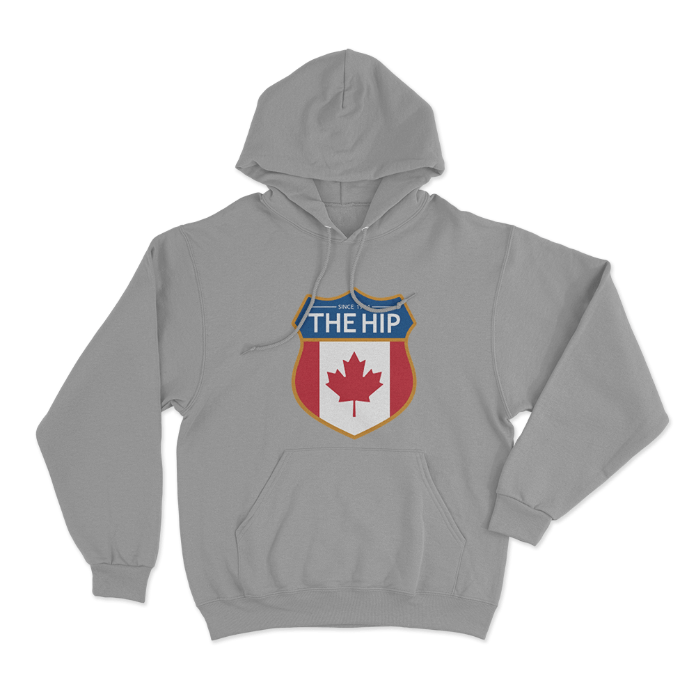 The Hip Crest Unisex Hoodie Grey The Hip Crest Unisex Hoodie Grey