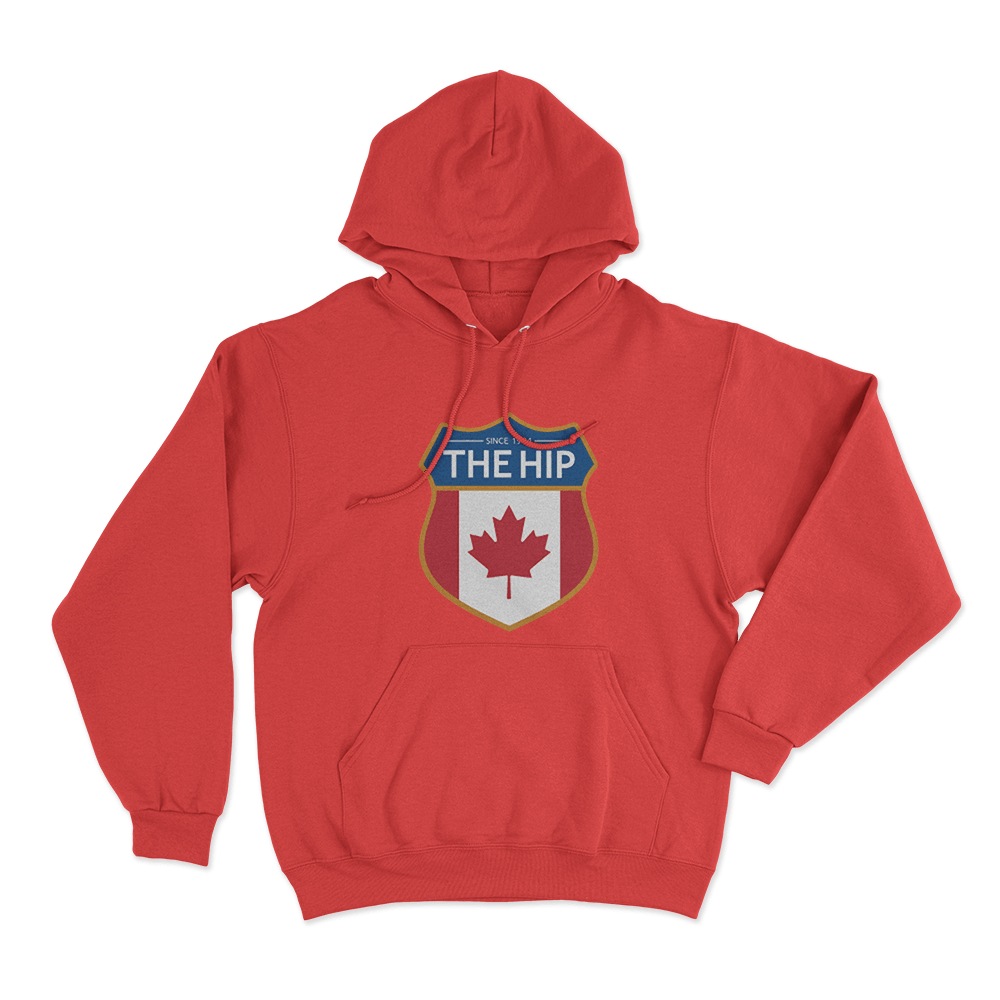The Hip Crest Unisex Hoodie Red The Hip Crest Unisex Hoodie Red