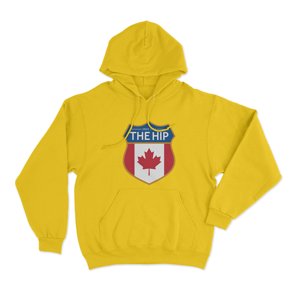 The Hip Crest Unisex Hoodie Yellow The Hip Crest Unisex Hoodie Yellow