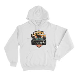 True Nature Series Moose Unisex Hoodie White
