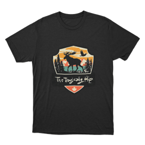 True Nature Series Moose Unisex T Shirt Black